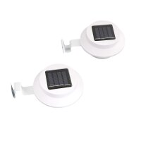 LED Solar-Dachrinnenleuchte Set Zaunbeleuchtung...