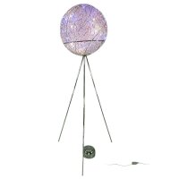Stehleuchte Alina Kugel D50cm Alu-Drahtgeflecht Halogen +...