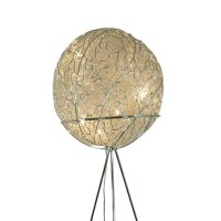 Stehleuchte Alina Kugel D50cm Alu-Drahtgeflecht Halogen + LED Dekorative Lampe