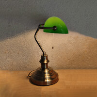 Tischleuchte Bankerslamp mit Zugschalter E27...