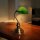 Tischleuchte Bankerslamp mit Zugschalter altmessing-grün