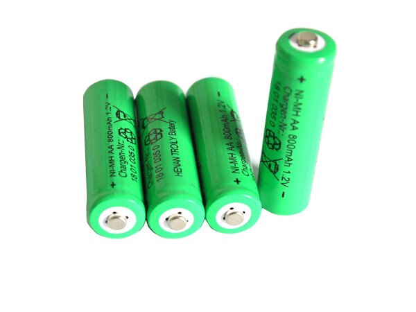 Solar-Akku leistungsstarke wiederaufladbare NiMH Batterien AA 800 - AAA 600 mAh  Akku AA 1 Set - 4 Stück