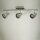 Decken-Wandstrahler Spotlampe Tessa Deckenleuchte Spot Strahler Metall chrom  Stab - 3flammig