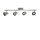 Decken-Wandstrahler Spotlampe Tessa Deckenleuchte Spot Strahler Metall chrom  Stab - 4flammig