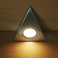3x LED Unterbauleuchte Dreieck im Set Aufbauleuchte Küchenleuchte 3W 3000K 230lm