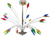 Pendelleuchte Flamme 15 flammig Deckenleuchte Lampe...