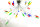 Deckenleuchte Flamme 16 flammig Halogenlampe chrom Glas bunt