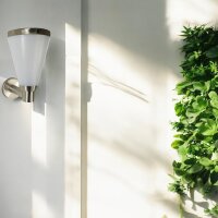 Solarleuchte LED-Außen-Wandleuchte Jolin mit Sensor Wandlampe Hausbeleuchtung