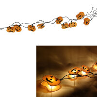 Halloween-Lichterkette Pumkin 10 flammig Dekoleuchte...