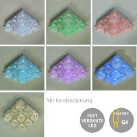 Deckenleuchte Chrysta 9 xHalogen + 27 LED farbwechselnd...