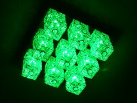 Deckenleuchte Chrysta 9 xHalogen + 27 LED farbwechselnd Lampe Chrom Glas Draht