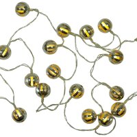LED Lichterkette Glanzkugeln 20 flg batteriebetrieben...