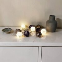 LED Lichterkette Ball 10 flammig Lichtfarbe warmweiß Innen, Dekoration Leuchte