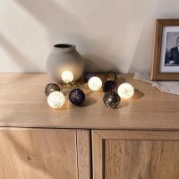 LED Lichterkette Ball 10 flammig Lichtfarbe warmweiß Innen, Dekoration Leuchte