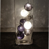 LED Lichterkette Ball 10 flammig Lichtfarbe warmweiß Innen, Dekoration Leuchte