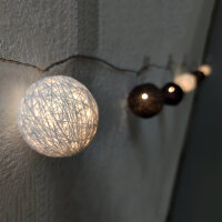 LED Lichterkette Ball 10 flammig Lichtfarbe warmweiß Innen, Dekoration Leuchte