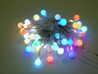 LED Kugel Lichterkette Ball 50flg Farbwechsler Innen Dekoleuchte