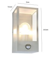 Außen-Wandleuchte Tann mit Sensor
