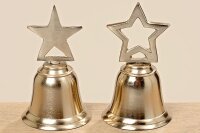 2 x Metall Glocken Gillen im Set goldfarben...