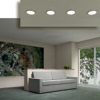 LED Unterbauleuchten 4er Set Möbelanbauleuchte extra flach 4x1,5Watt 3000K 120lm