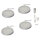 LED Unterbauleuchten 4er Set Möbelanbauleuchte extra flach 4x1,5Watt 3000K 120lm