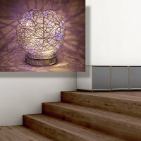 Moderne Halogen + LED Tischleuchte Alissa 40cm...
