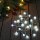 LED Lichterkette BALL 20 flammig Kugellichterkette Batterie betrieben Dekolicht Kaltweiß
