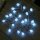 LED Lichterkette BALL 20 flammig Kugellichterkette Batterie betrieben Dekolicht Kaltweiß