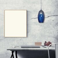 Pendelleuchte "Pat" Bar-Theken-Lampe Mosaikglas blau Hänge-Decken-Leuchte