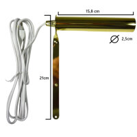 Wand - Bildleuchte Lampe in messing E14 Wand-Regal-Lampe