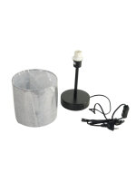 Tischleuchte Alan schwarz/grau USB & Type C Anschluss