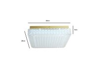 LED Dekenleuchte Talea viereck 28cm Lichtfarbe wechselbar