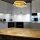Moderne LED Dekenleuchte Alwa messingfarbig D:50cm