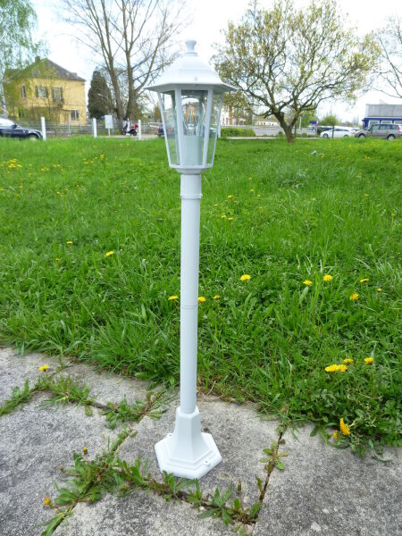 Außen-Stehleuchte Kingston Weiß