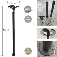 LED Stehleuchte Haag schwarz 160cm