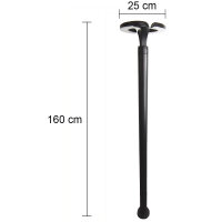 LED Stehleuchte Haag schwarz 160cm