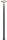 LED Stehleuchte Haag schwarz 160cm