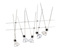 LED Seilsystem mit 5 Strahler Spotleuche Schienensystem...