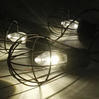 Solar-Lichterkette Glühbirne 10 flammig Retrostyle...