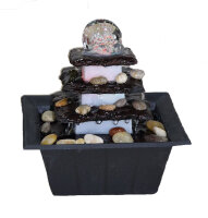 Zimmer-Tischbrunnen mit LED Beleuchtung Terrasse...