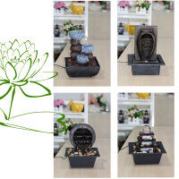 Zimmer-Tischbrunnen mit LED Beleuchtung Terrasse Springbrunnen Raumbefeuchter