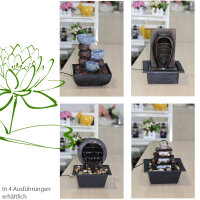 Zimmer-Tischbrunnen mit LED Beleuchtung Kaskaden Springbrunnen Raumbefeuchter