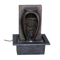 Zimmer-Tischbrunnen mit LED Beleuchtung Zen oval...