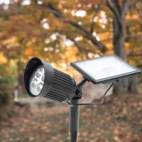 Solar Gartenstrahler Nelis mit 8LED 120lm Solarleuchte Bodenstrahler Spotlight 1 x Stück