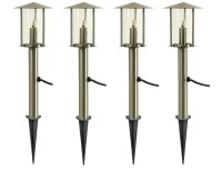 LED Gartenleuchte Vico mit Erdspieß 4er Set