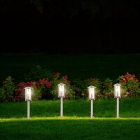 LED Gartenleuchte Vico mit Erdspieß 4er Set