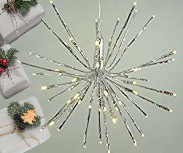 LED Deko Licht-Stern Sadie 80 flgwarmweiß Weihnachtsstern Leuchtstern Deko-Stern
