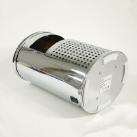 Dekoleuchte Kamin chrom Halogen Lampe mit Feuer-Effekt  Stimmungs-Deko-Leuchte