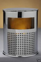 Dekoleuchte Kamin chrom Halogen Lampe mit Feuer-Effekt  Stimmungs-Deko-Leuchte