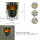 Dekoleuchte Kamin chrom Halogen Lampe mit Feuer-Effekt  Stimmungs-Deko-Leuchte